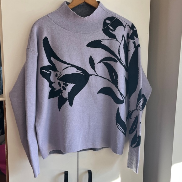 Anthropologie Cary’s Mock-Neck Turtleneck Sweater Size Small NWT - Picture 4 of 11